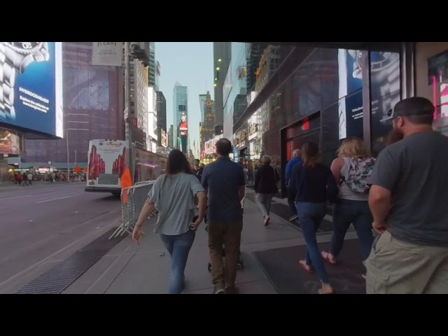 3D 180 VR,  New York,Manhattan,Time Square, 7th 48th to 47th, right side