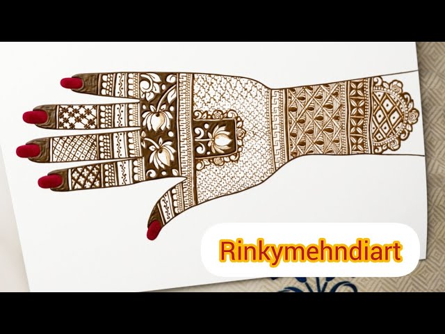 full hand bridalmehndi design 🥰 royal mehndi design part 2
