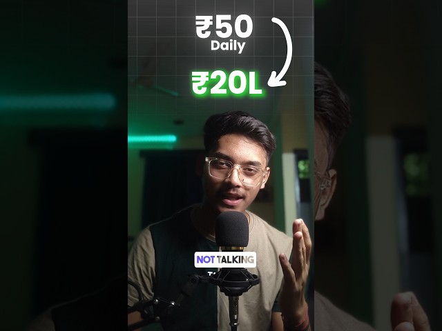 Rs. 50 Daily Saving Plan - Best Investment Idea?💰 #shorts