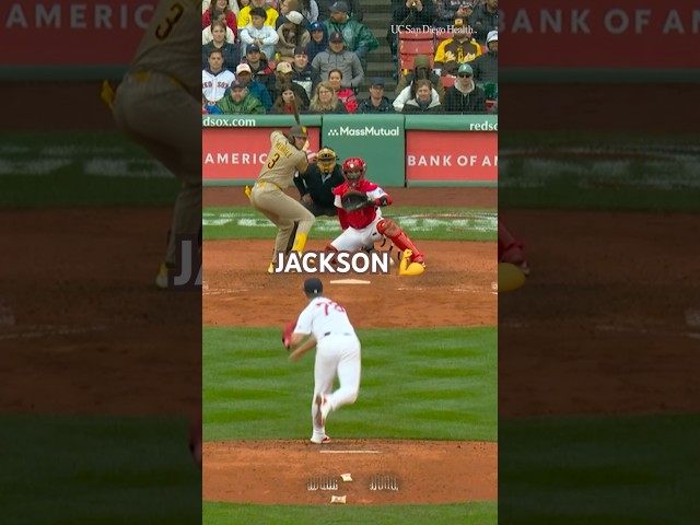 The Kid's not afraid of Monsters. #mlb #padres #highlights #baseball #homerun #jacksonmerrill