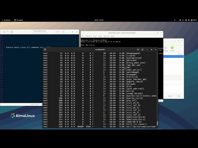 linux202307 006 basic commands almalinux