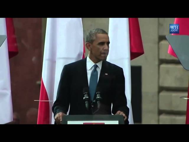 Obama Warsaw speech: You will never stand alone