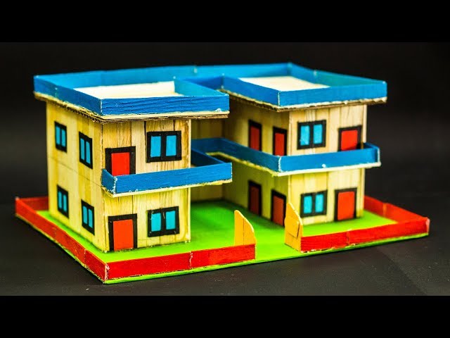 Popsicle Stick Modern House