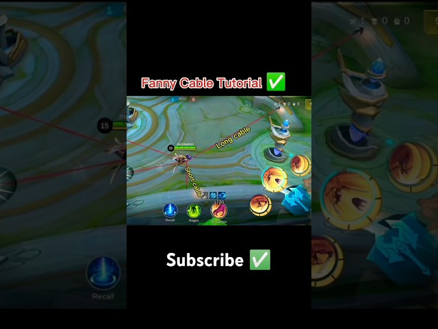 Fanny Cable Trick Tutorial mobile legends #ml2b #fanny #tutorial #mobilelegends #mlbb