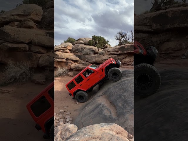 One of the harder spots on Gold Bar Rim! #jeep #wrangler #rubicon #offroad #offroading #4x4