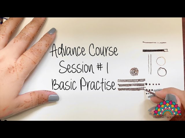 How to apply easy henna | mehndi design | Basic henna Course | Session # 1 | Henna by Qaswa
