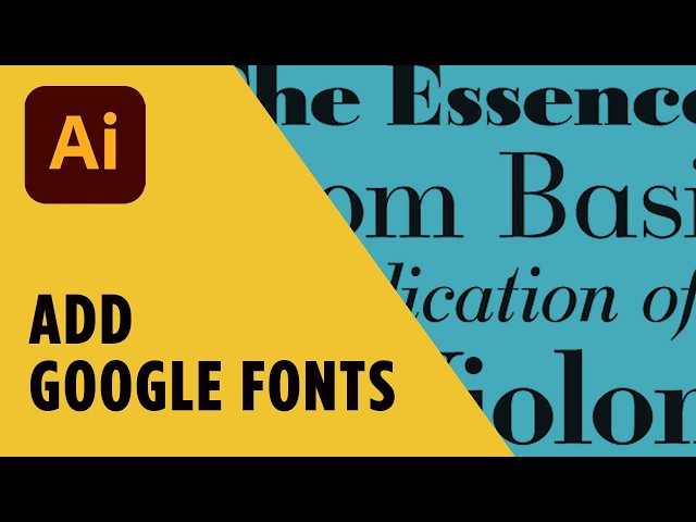 How to Add Google Fonts into Adobe Illustrator on Mac (Easy Method)