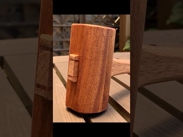 Traditional woodworking is so satisfying, Mallet built #woodworking #diy #shorts