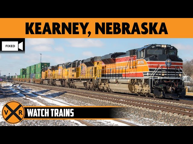 Kearney, Nebraska, USA | LIVE Train Camera (Fixed View – West)