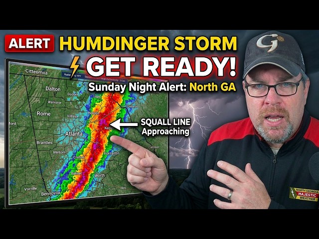 North Georgia Weather Alert: Humdinger storm system approaching Sunday Night!