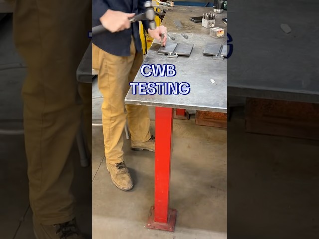 CWB TEST. A whole lot of Stick Welding today. #weldingschool #cwb #welder #stickwelding #welderlife