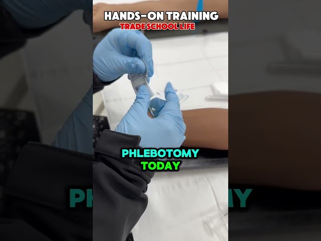 Hands-On Phlebotomy Training: A Day in the Life of a Medical Assistant Student 💉✨