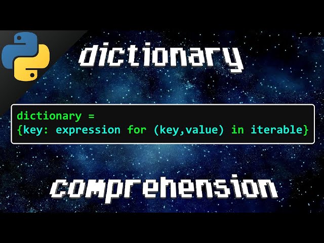 Python dictionary comprehension 🕮