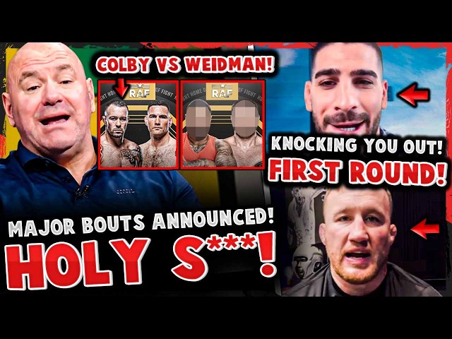 BREAKING! MAJOR BOUTS ANNOUNCED! Ilia Topuria MESSAGE for Justin Gaethje! UFC 327