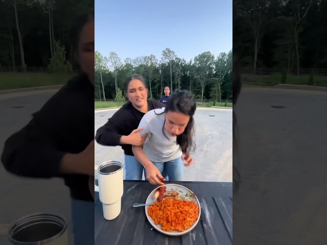 SHE PUT THE WHOLE CHICKEN IN HER MOUTH?! 😱 | DMV Food Challenge 🍗 #RockPaperScissors