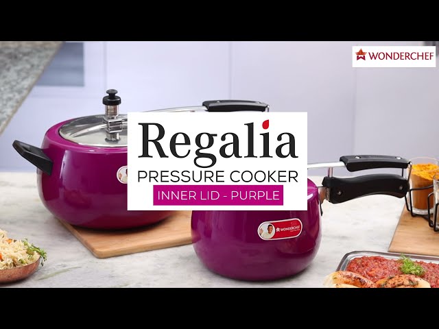 Regalia Pressure Cooker Purple 3L & 5L | Wonderchef by Sanjeev Kapoor