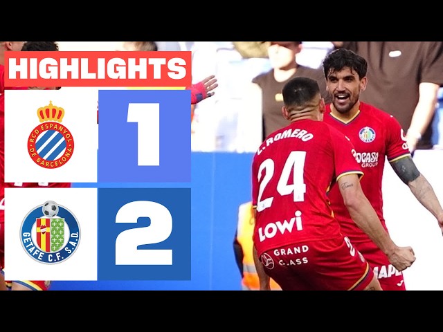 RCD ESPANYOL 1 -  2 GETAFE CF | HIGHLIGHTS LALIGA EA SPORTS
