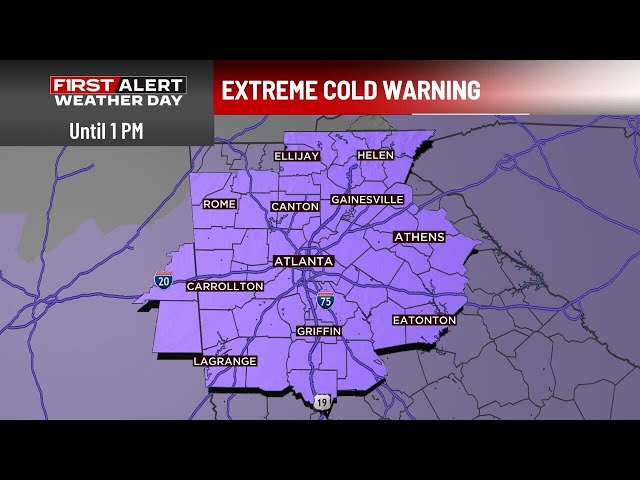 FIRST ALERT WEATHER DAY |  Dangerous wind chills grip north Georgia and metro Atlanta