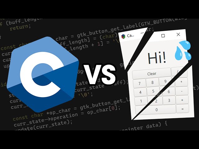 This is why you don't build GUIs in C