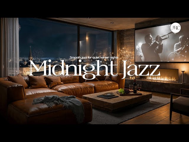 Smooth Jazz for Winter Nights ❄️ Soft Instrumental Jazz & Fireplace Ambience