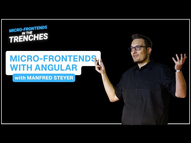Micro-Frontends & Angular with @ManfredSteyer