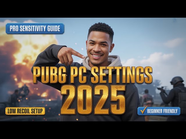 PUBG PC 2025: Best Recoil Control & Sensitivity Settings for Beginners (Play Like a Pro)