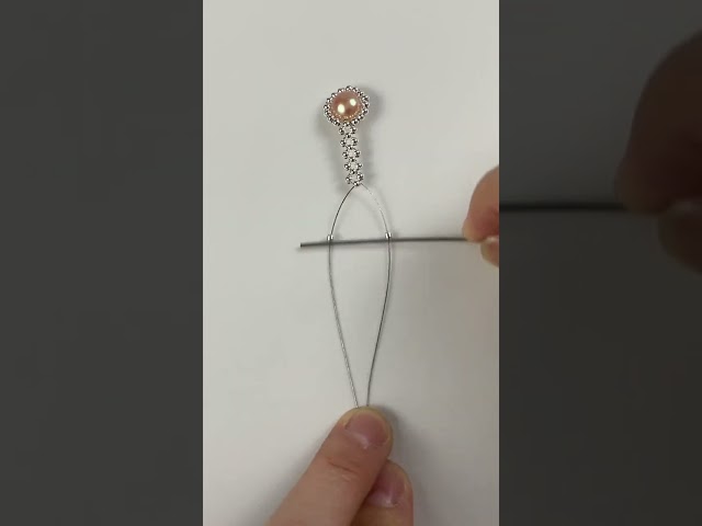 Hand-woven pearl silver bead ring handmade diy handmade jewelry handmade production process pearl r