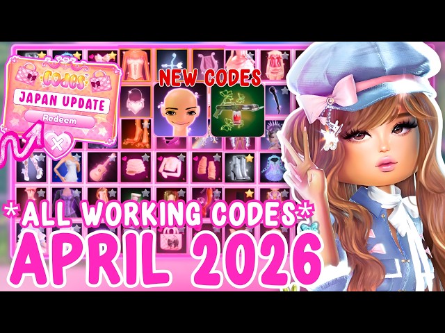 *NEW CODES!!* ALL WORKING CODES IN DRESS TO IMPRESS *APRIL 2026*