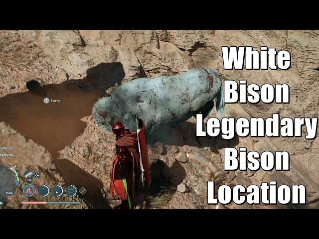 Crimson Desert – White Bison Legendary Bison Location