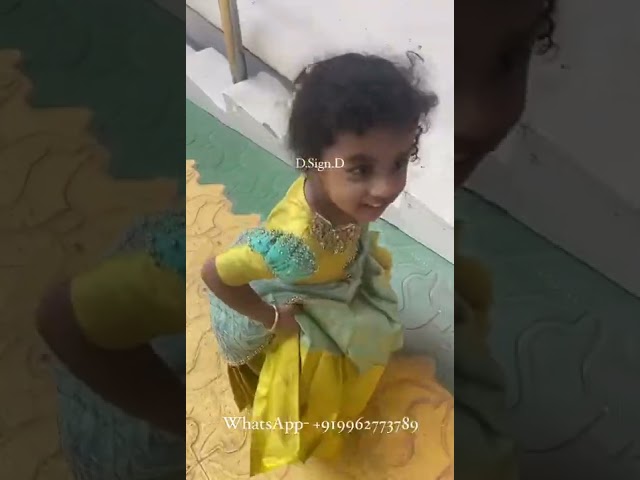 Kids kanjeevaram silk LEHENGA