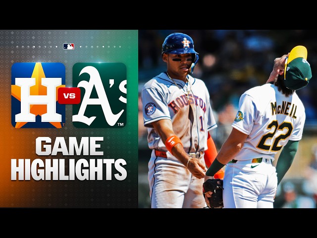 Astros vs. A's Game Highlights (4/5/26) | MLB Highlights