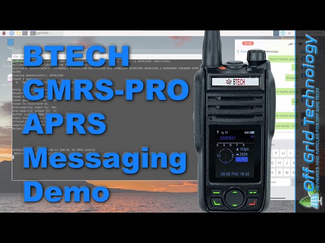 BTECH GMRS Pro APRS Demo | Offgrid Technology