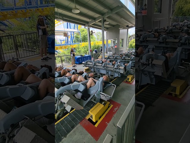 This roller coaster is INSANE! #shorts