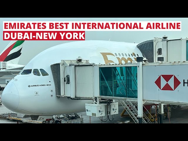 Emirates Airbus A380-800 ✈️economy class |Dubai-New York | long haul flight |Full trip Report