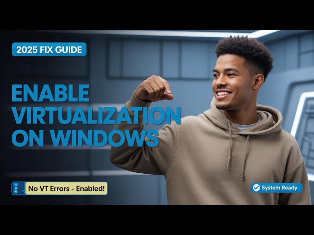 Enable Virtualization on Windows 10/11 (2025) | Fix Virtualization Disabled Error in BlueStacks 5