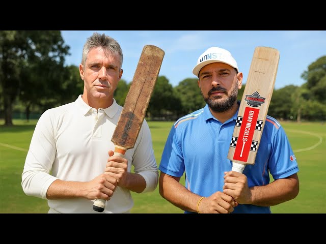 Yuvraj Singh Tests 100 Years Of Cricket Bats