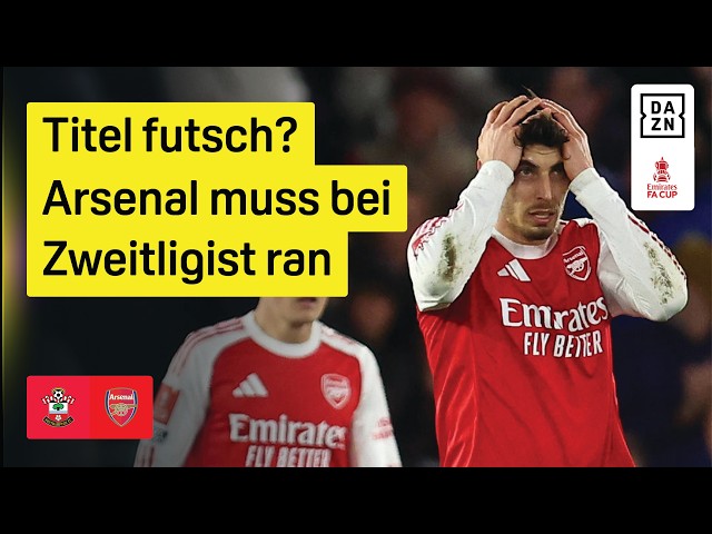 Havertz assists Gyökeres: Southampton vs. Arsenal | FA Cup Quarter-final | DAZN Highlights