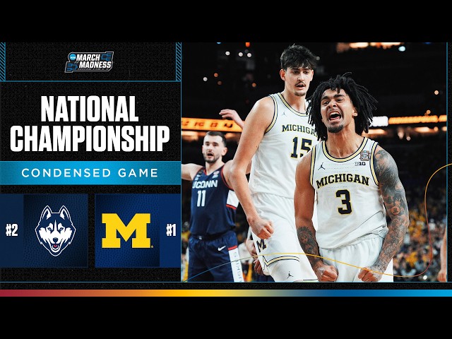 Michigan vs. UConn - National Championship NCAA tournament extended highlights