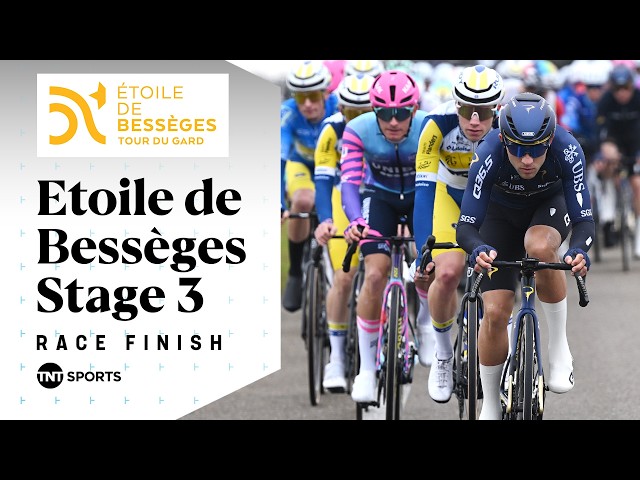 HUGE SPRINT! 🔥 | Men's Étoile de Bessèges Stage 3 Final KM's | TNT Sports Cycling