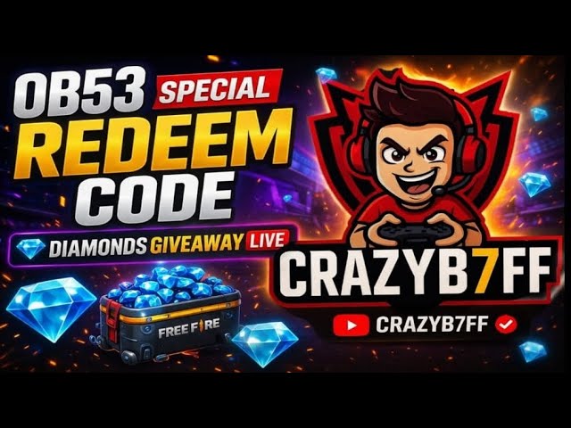🔴 LIVE FREE FIRE | 🤑FREE REDEEM CODE + DIAMOND GIVEAWAY 💎 | CUSTOM ROOM OPEN