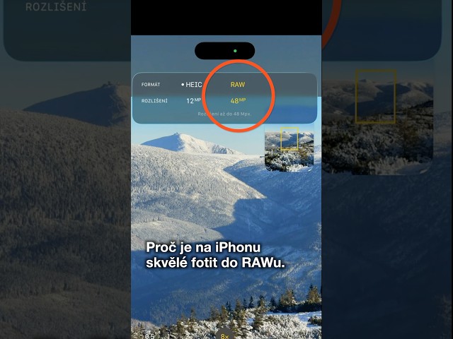 Proč na iPhonu fotit do RAWu: tipy a triky  #iphone17pro #raw #ProRaw