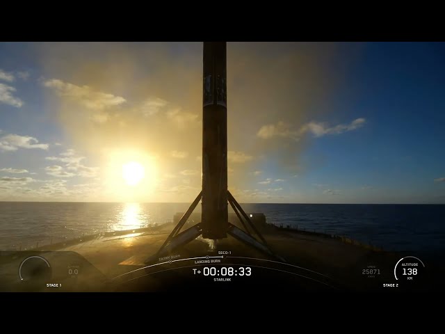 Touchdown SpaceX Falcon 9 B1069.29 | SpaceX Starlink 6-96