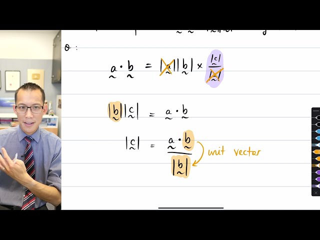Understanding Vector Projections (1 of 3: Deriving the simplest formula)