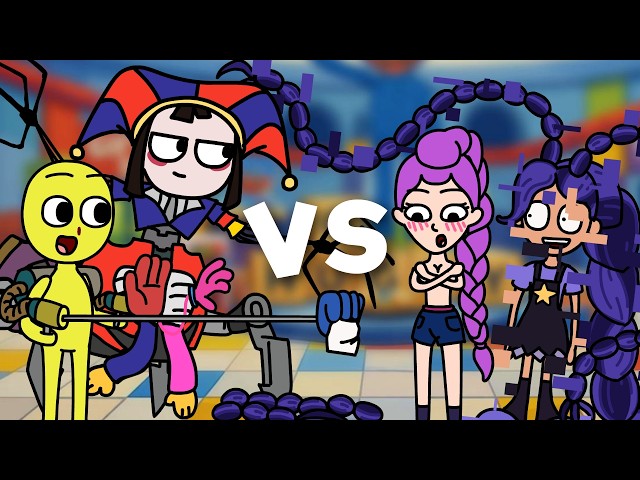 Poppy Playtime Chapter 5 Battles #9 (Player, Pomni, Rumi, Lily Lovebraids)