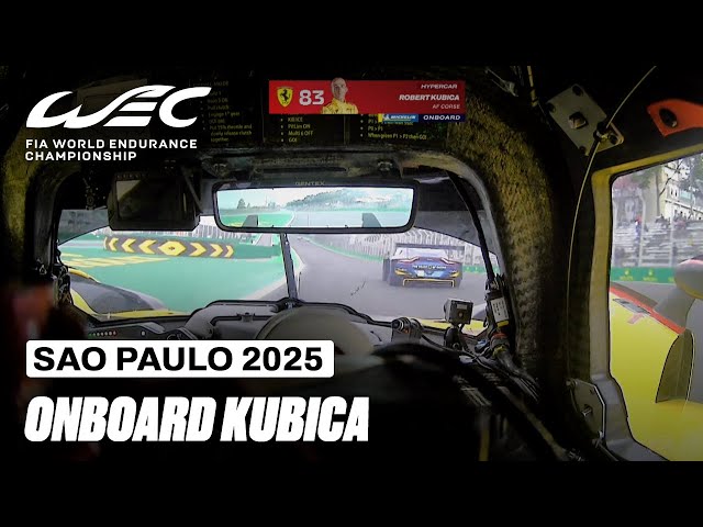 Robert Kubica Onboard Lap Ferrari Hypercar | Rolex 6 Hours of São Paulo | FIA WEC