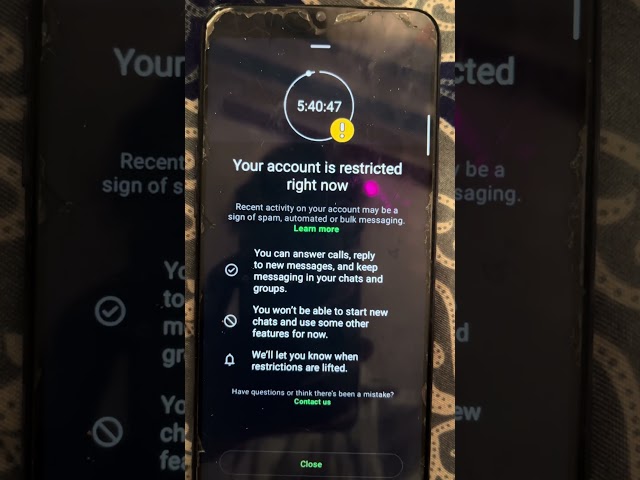 WhatsApp “Your Account is Restricted Right Now” Problem Fix | WhatsApp Restriction Solution 2025