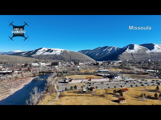 NBC Montana Sky Team flew high above Missoula in these unseasonably warm temperatures
