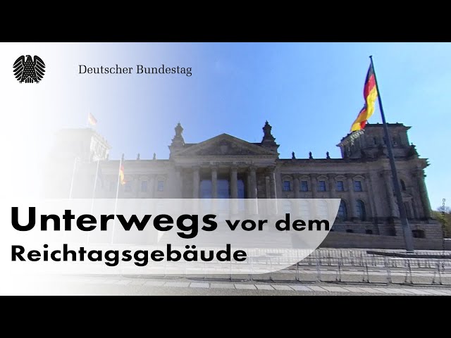 Unterwegs vor dem Reichtagsgebäude | 360 Grad