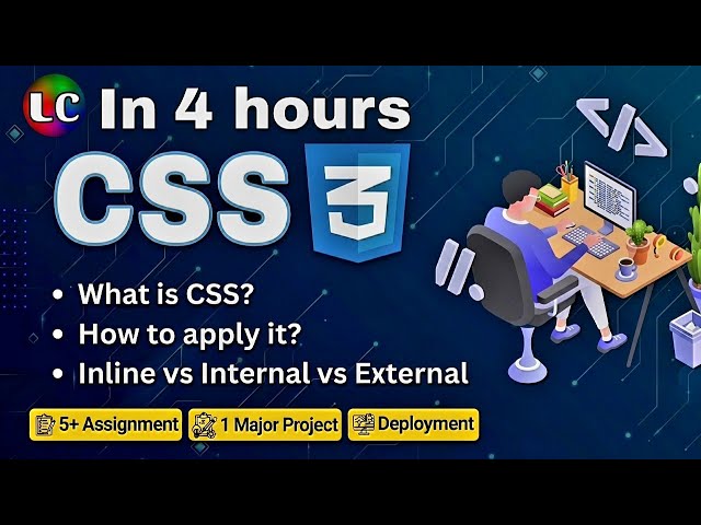 CSS Full Course 2026 - Beginner to Pro | WEB DEVELOPMENT | #css 
