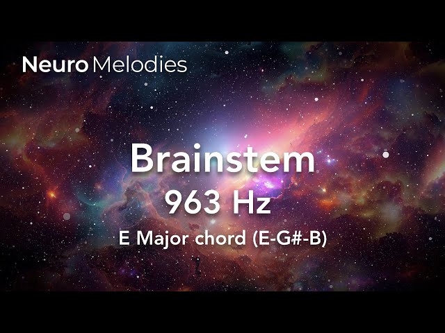 Brainstem Healing with 963 Hz Frequency and E Major Chords | Melodic Precision Brain Healing